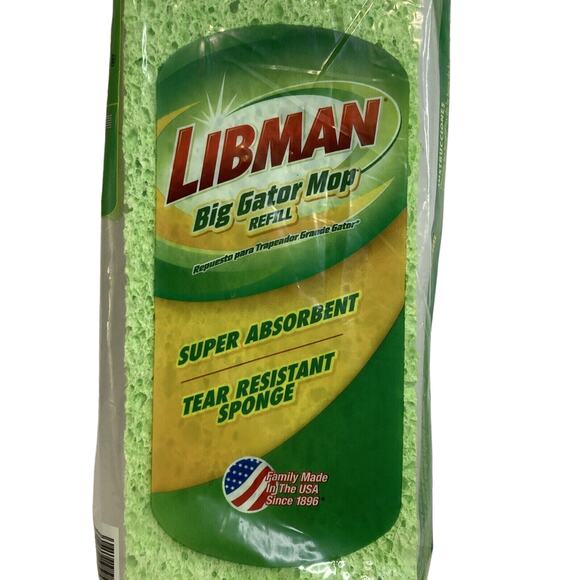 Genuine Libman Big Gator‎ Mop Refill Sponge #03961 New Made In USA - Picture 2 of 7